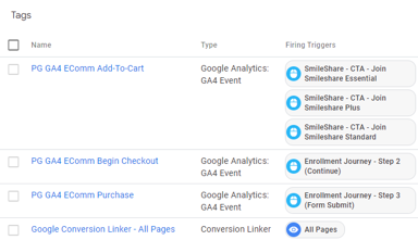 Google Tag Manager Interface Page